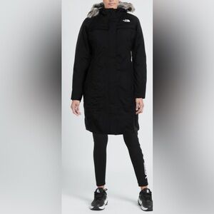 NWT-The North Face Women's Black Trench Coat- Size XS